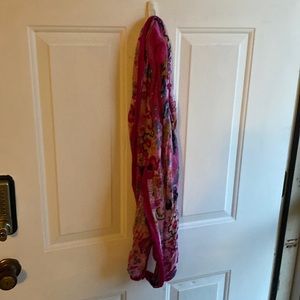 Pink printed scarf